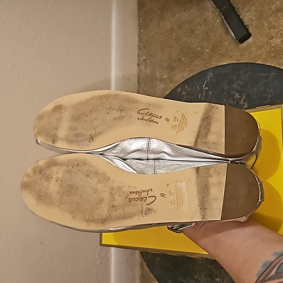 Circus NY By Sam Edelman Zuri Balerina Flat In Metalic Silver - Picture 9 of 15